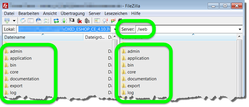 FTP-CLient FileZilla